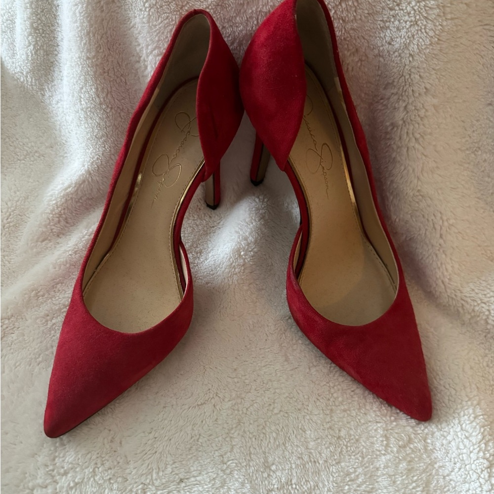 Jessica Simpson Red Stiletto Heels
